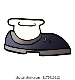 cartoon doodle shoe with sock
