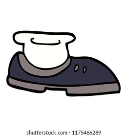 cartoon doodle shoe with sock