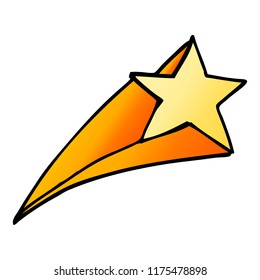 Cartoon Doodle Shooting Star Stock Vector (Royalty Free) 1175478898 ...