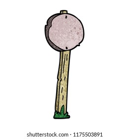 cartoon doodle sign post
