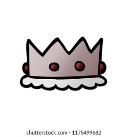corona de plata de dibujos animados