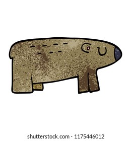 cartoon doodle of a sleepy bear