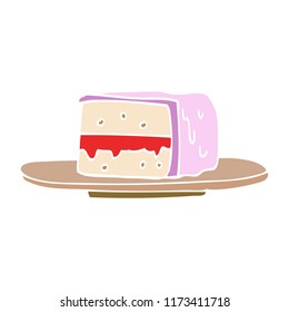 rebanada de tarta con doodle