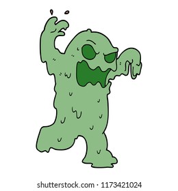 Cartoon Doodle Slime Monster