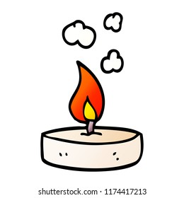 cartoon doodle small candle