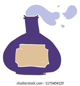 cartoon doodle smoking potion