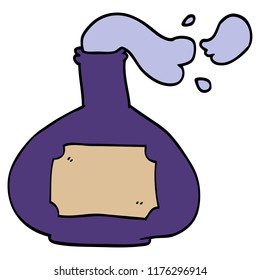 poção de fumo de desenhos animados