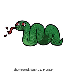 cartoon doodle snake