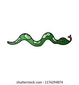 cartoon doodle snake