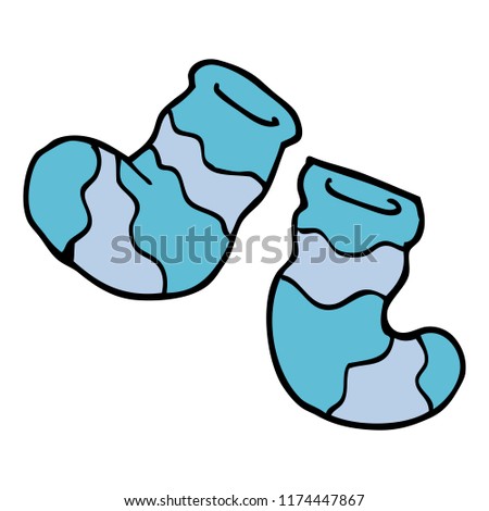 cartoon doodle socks