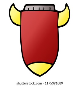 Cartoon-Doodle-Weltraumrakete