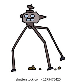 cohete espacial del doodle de dibujos animados
