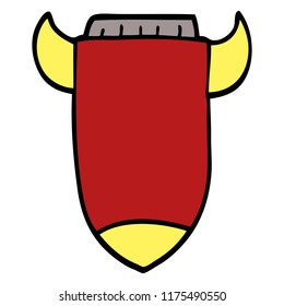 cartoon doodle space rocket