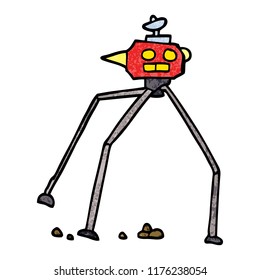 cartoon doodle space rocket