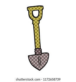 cartoon doodle spade