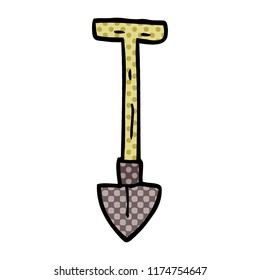 cartoon doodle spade