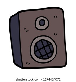 cartoon doodle speaker