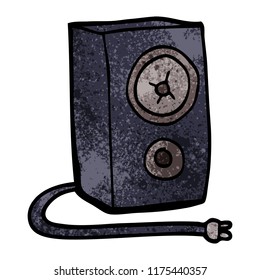 cartoon doodle of a speaker