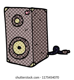 cartoon doodle speaker box