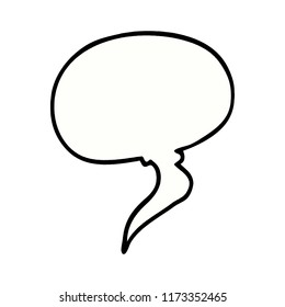 burbuja del discurso del doodle de dibujos animados