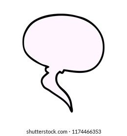 cartoon doodle speech bubble