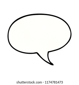 burbuja del discurso del doodle de dibujos animados