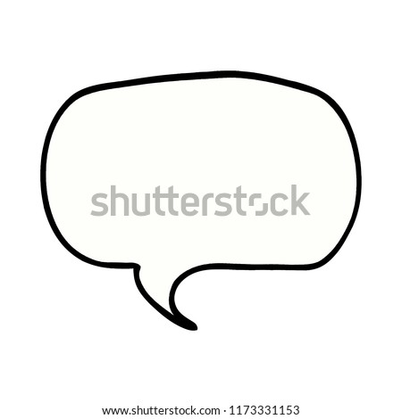 cartoon doodle speech bubble