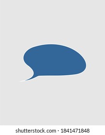 cartoon doodle speech bubble icon vector