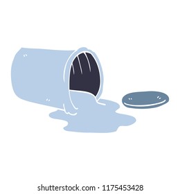 cartoon doodle spilt paint