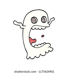 cartoon doodle spooky ghost