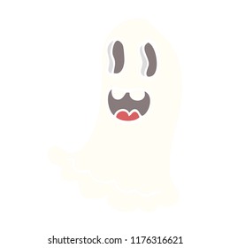 doodle de caricatura fantasma espeluznante