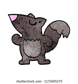 cartoon doodle squirrel