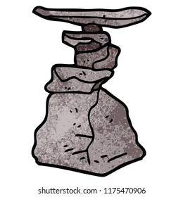 cartoon doodle stacked rocks