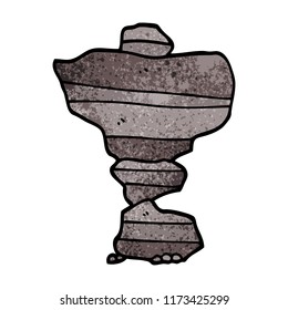 cartoon doodle of stacked stone