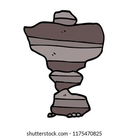 cartoon doodle of stacked stone