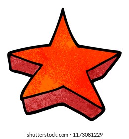 estrella del doodle de dibujos animados