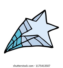 estrella del doodle de dibujos animados