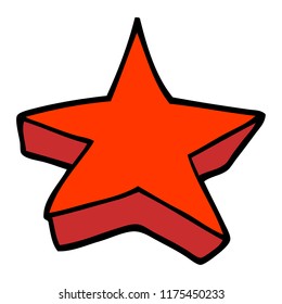 cartoon doodle star