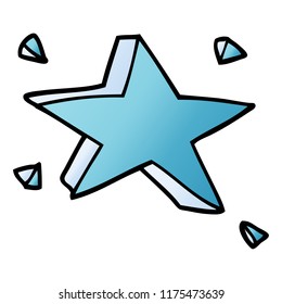 estrella del doodle de dibujos animados