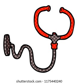 cartoon doodle stethoscope