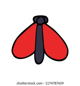cartoon doodle still moth