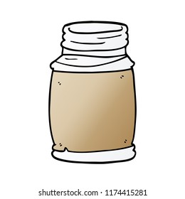 cartoon doodle of a storage jar