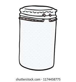 cartoon doodle storage jar