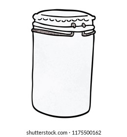 cartoon doodle storage jar