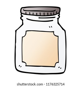 cartoon doodle storage jar