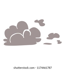 nube de tormentas de doodle de dibujos animados