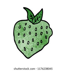 doodle de caricatura fresa