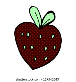 cartoon doodle strawberry fr