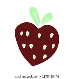cartoon doodle strawberry fr