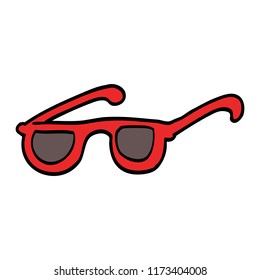 cartoon doodle sunglasses